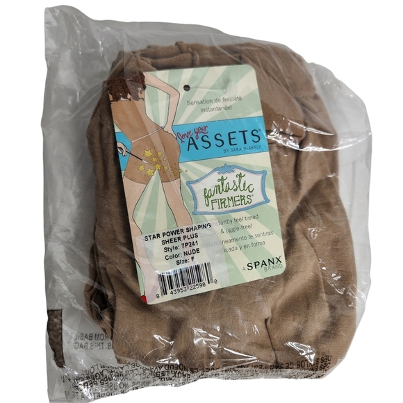 SPANX ASSETS Fantastic Firmers Star Power Shaping Sheer Plus Shorts - Picture 2 of 8